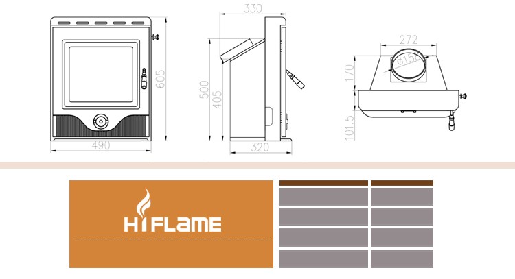 Wood fireplace Type and Cast Iron Material wood burning fireplace inserts