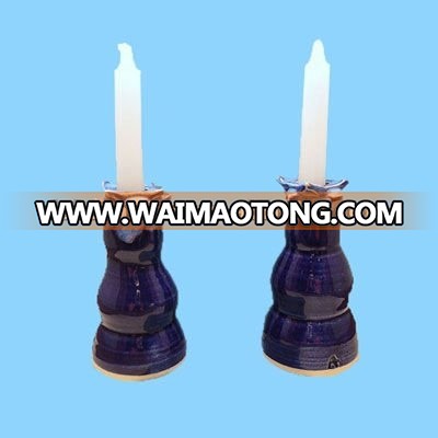 religious supply ceramic shabbat jewish candlesticks