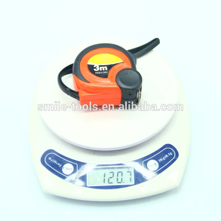 ABS chromed TPR case steel measuring tape measure