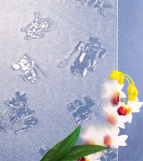 decorative patterned glass panels