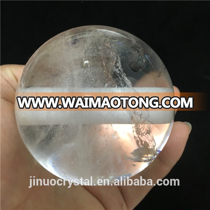 Wholesale Natural quartz crystal ball with holes for home decoration crystal balls with holes chandeliers