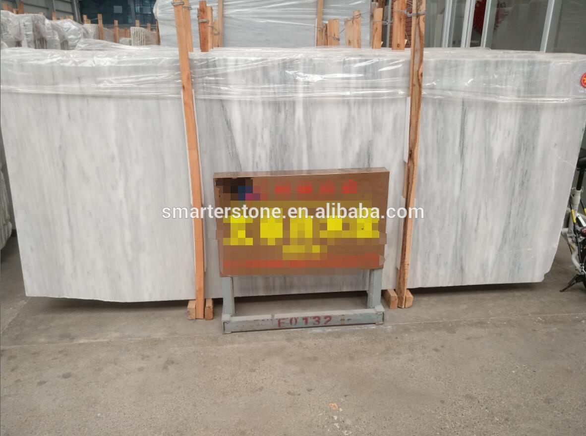 Popular color and   Cheap Price Effy White Wood Grain Marble Slab for Countertops Vanity tops