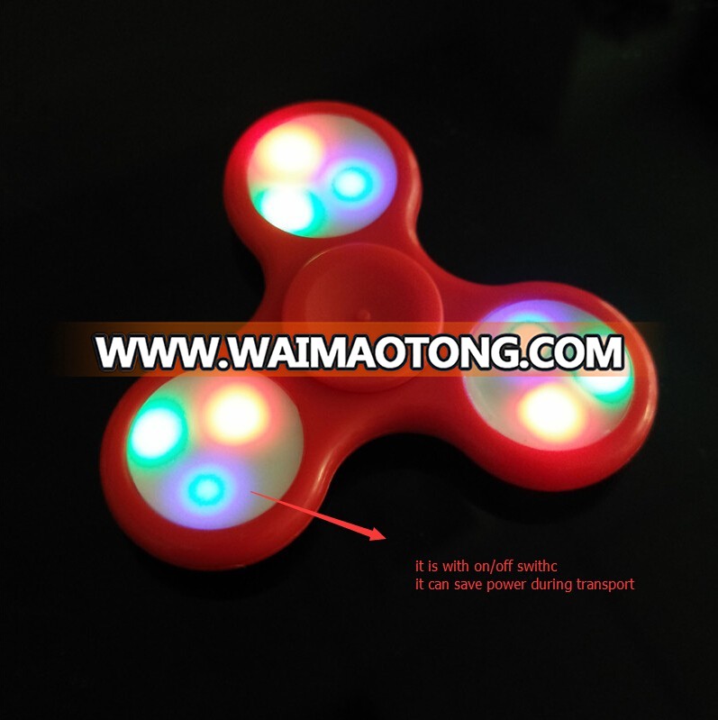 Affordable price Led hand spinner Hot sales glowing Customized led spinner toys China factory wholesales