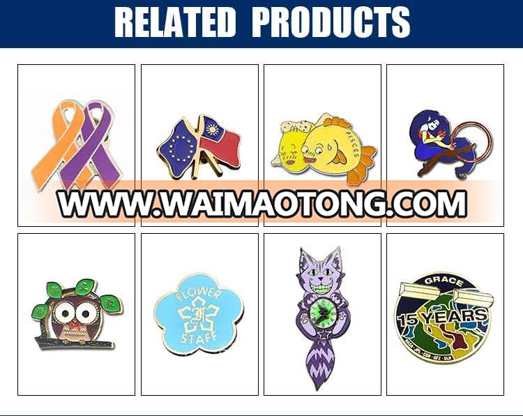 Wholesale custom make number and letter lapel pins