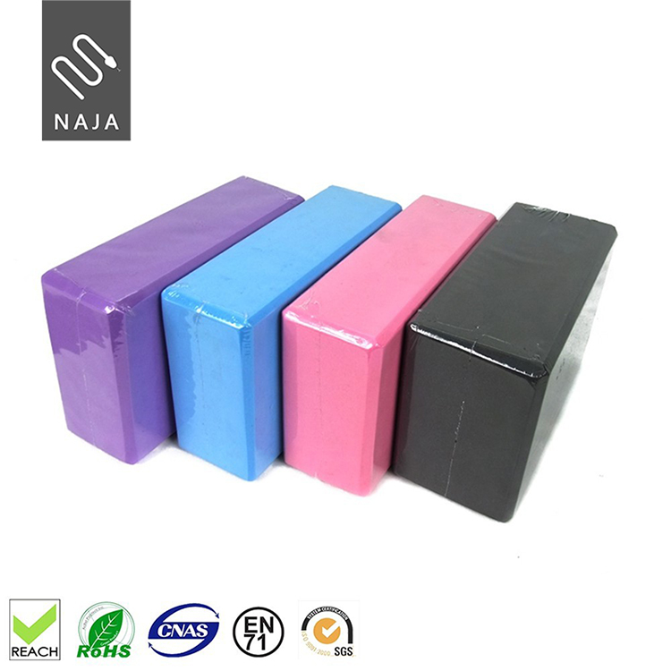 Manufacture high density foam block cork yoga blocks custom print brick and Chip