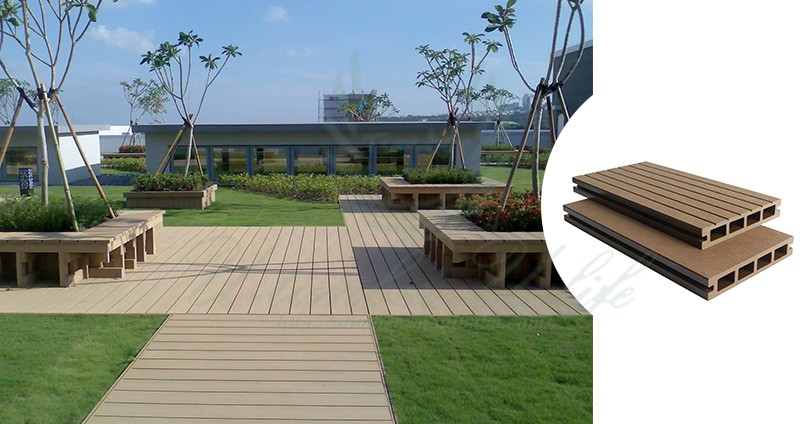 Eco-friendly wood plastic composite landscape timbers for outside use