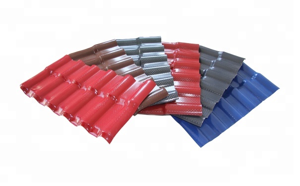 Heat Insulation asa synthetic resin Roof shingle,PVC roofing sheet, anti-corrosive pvc sheet