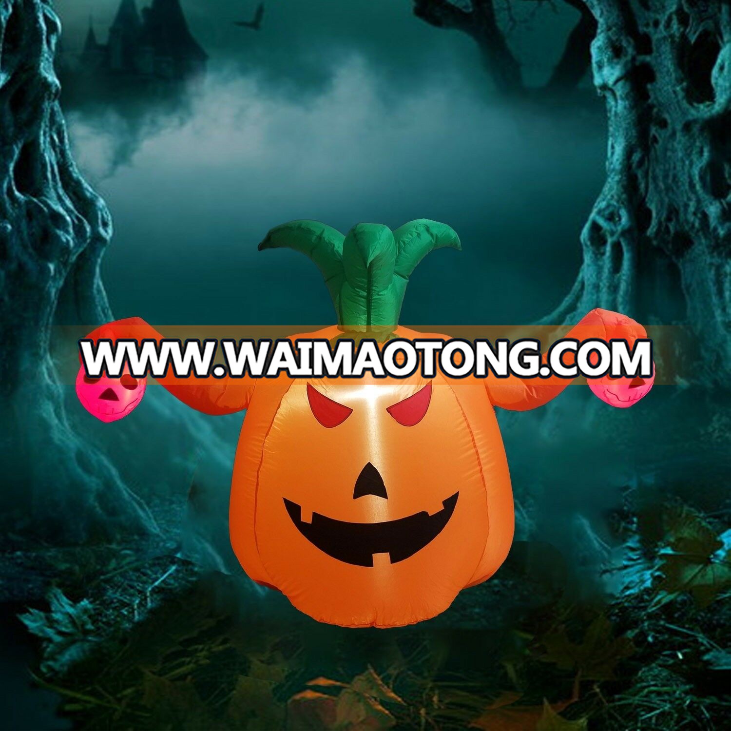 new colour pvc Inflatable halloween pumpkin skeleton ghost