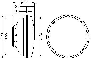 Above 950cd High Luminous Vehicle Trffic light Module For Sale