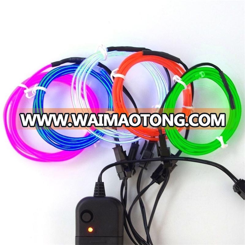 glowing electroluminescent wire for party, car, clothes decoration