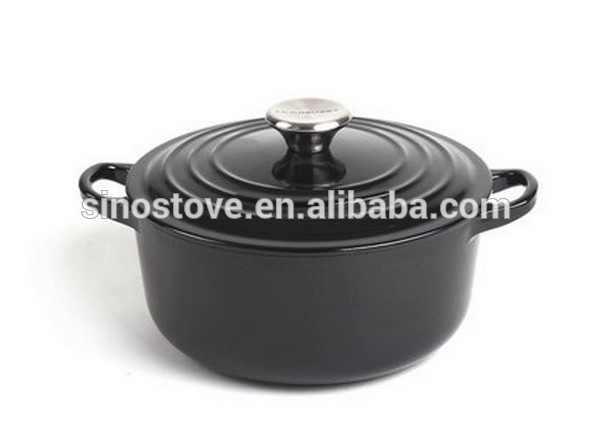 Enamel cast iron cookware casserole pot