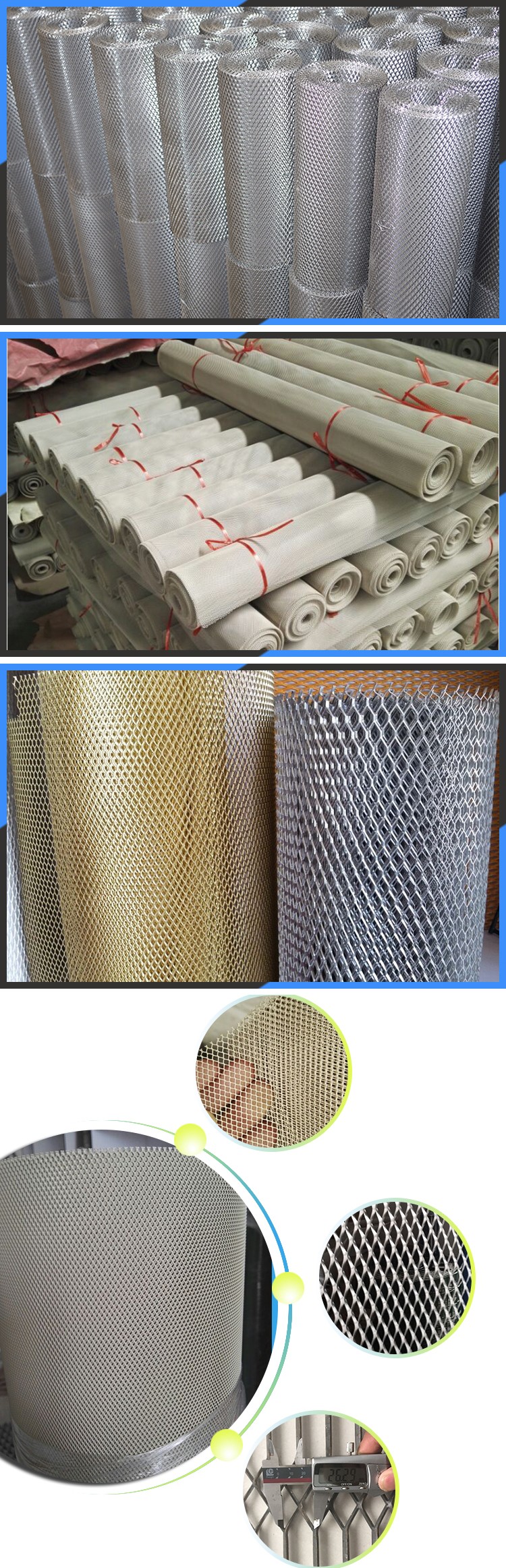 hot sale 11.15kg/m6 weight expanded metal mesh price panels