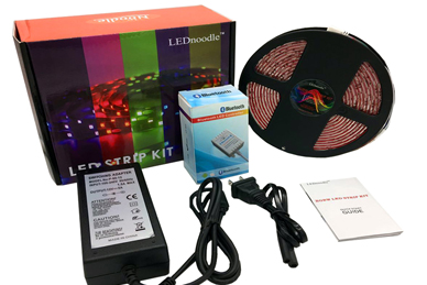 New arrived! SMD 5050 LED Strip 5M RGB+W RGBW LED Strip Complete Set with bluetooth controller 12V5A Power adapter