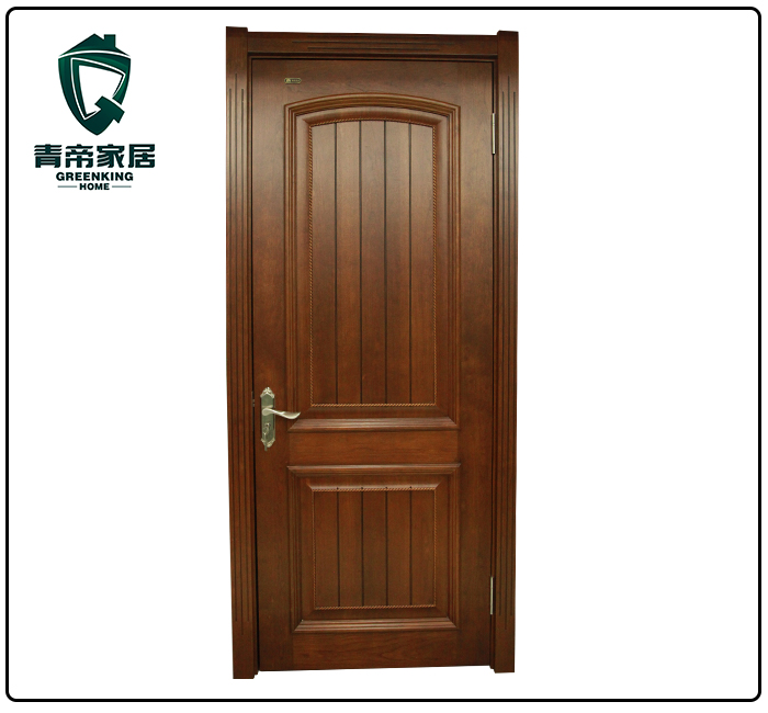 Luxury villa entrance modern timper solid wooden composite main door