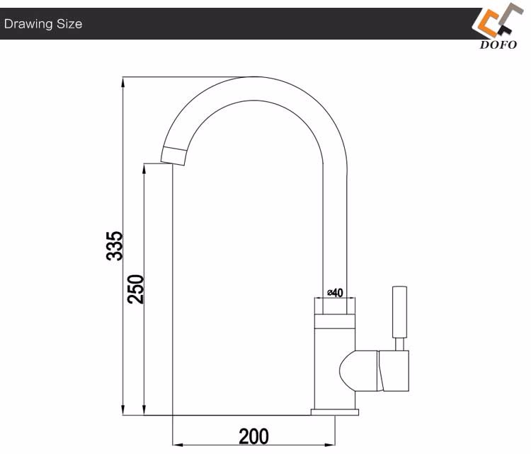 one handle chrome upc faucet in kitchen