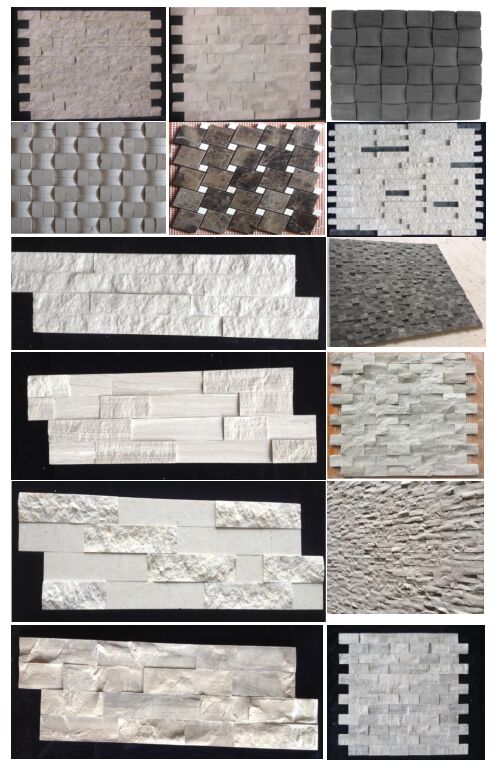 hexagon marble mosaic natural stone basalt  price wood grain marble