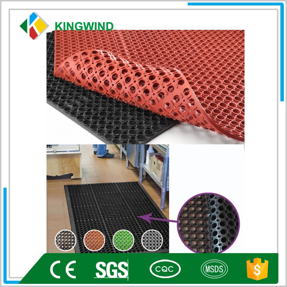 Anti-Fatigue Floor Interlocking Rubber Floor Chef's Nitrile Rubber Anti-Slip Rubber Mats