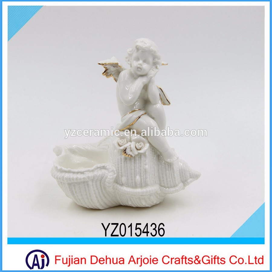 Factory In Dehua Cheap Porcelain Angel Statue