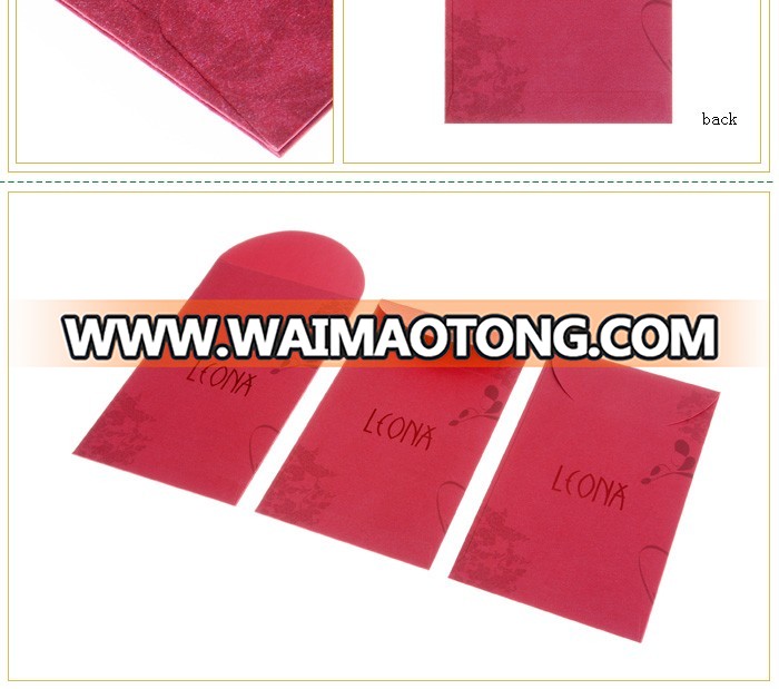 Custom classical chinese red lucky packet for wedding