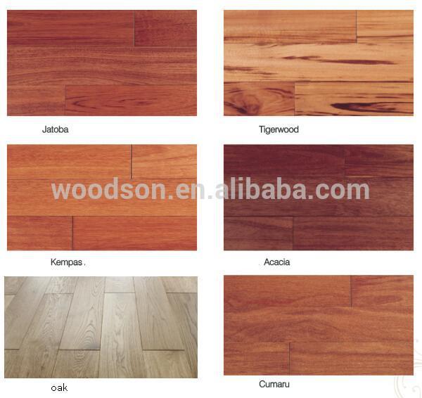 Commercial Embossed Teak Solid Hardwood Flooring