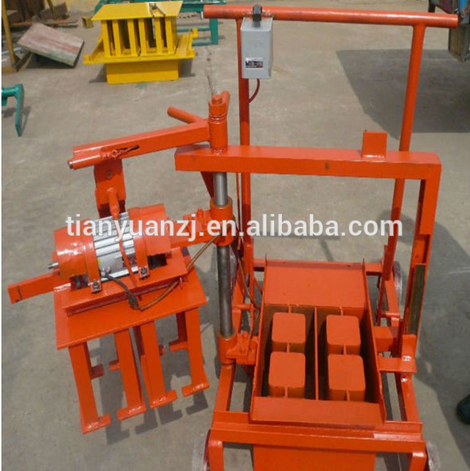 mobile QMR245 cement hollow block forming machine for sales