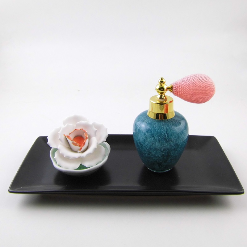 Luxury Gift Aromatherapy Perfume Bottle with Ceramic Flower Essential Diffuser gift set