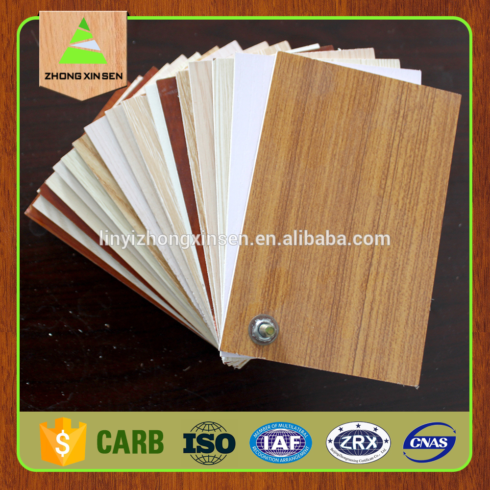 Melamin paper faced plywood/cheap melamine plate