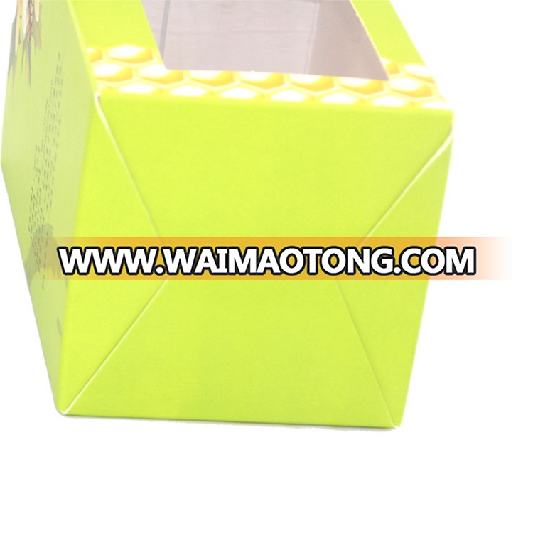 High Quality Green 350g Ivory Board Honey Packing Box With Lid