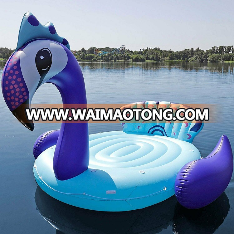 6 persons huge floating island inflatable float for pool party entertainment equipment