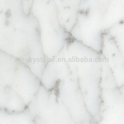 polished Carrara White marble