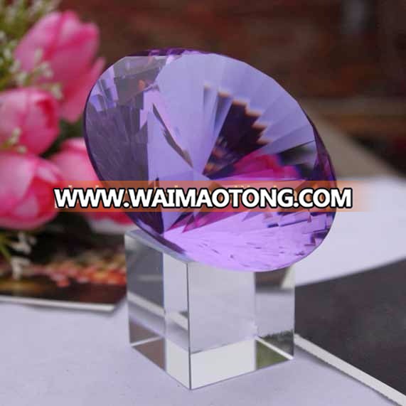 MH-ZS0047 wholesale diamond with clear base for wedding decoration red crystal diamond