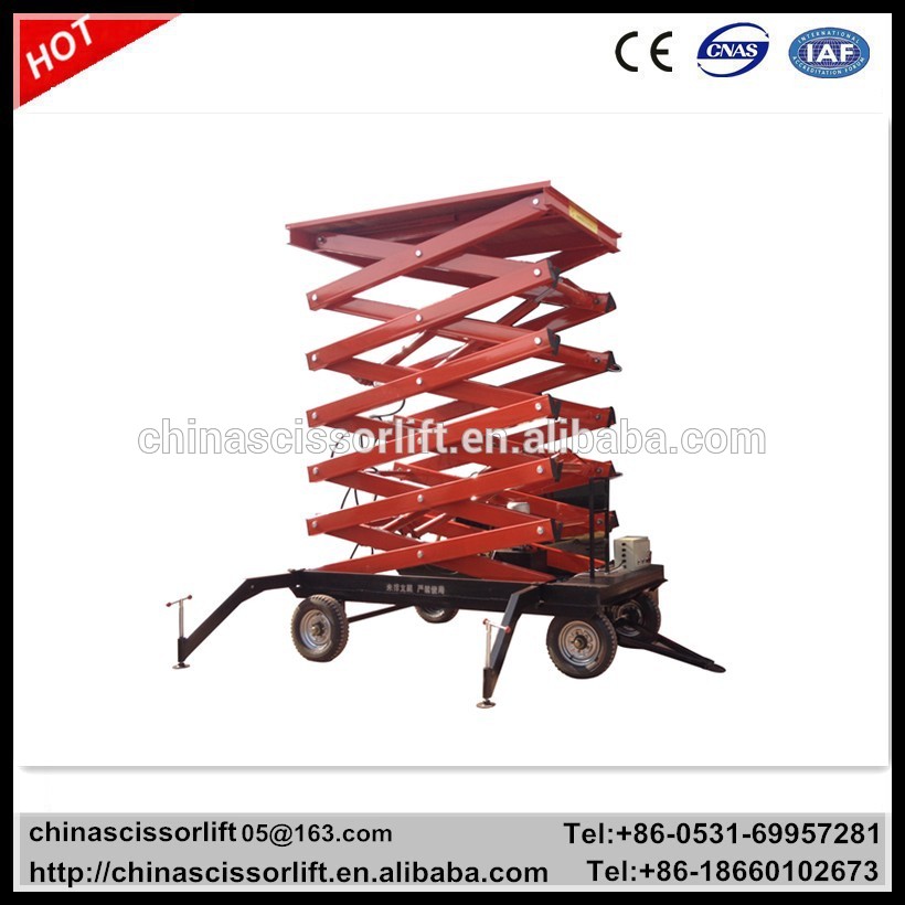 16 meters 300kg mobile hydraulic one man lift elevator