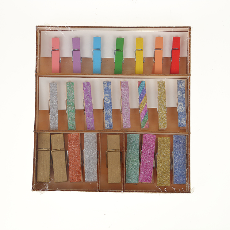 colorful clothespin set