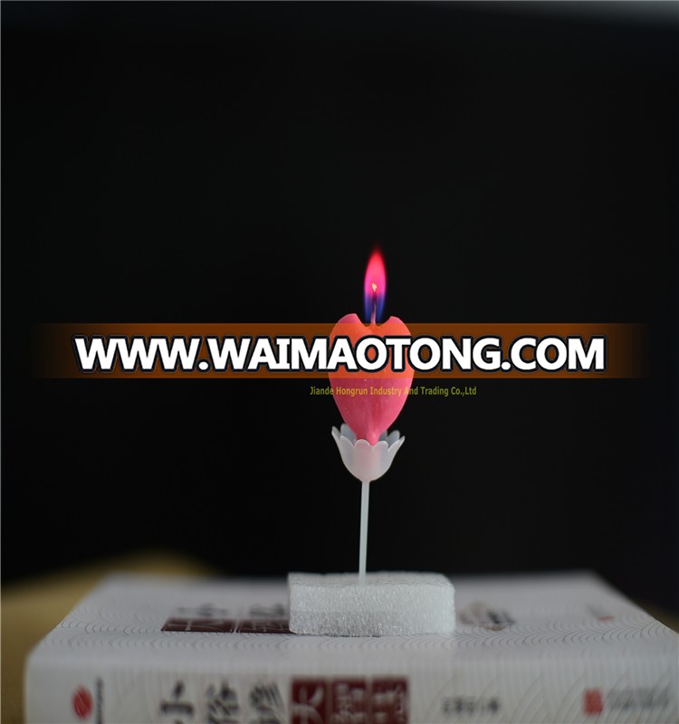 Green Flame Candle, The Heart-Shaped Candle For Celebration Party