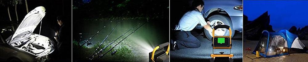 COB Portable Emergency rechargeable LED flood light