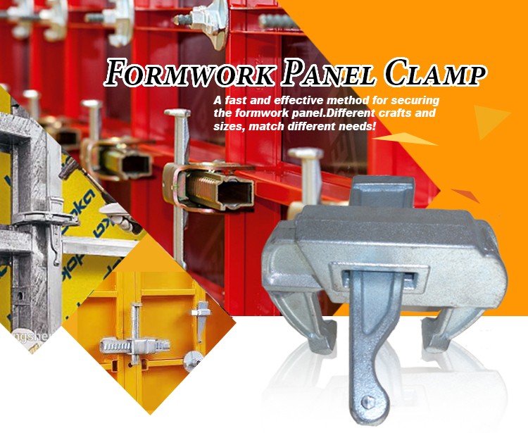 Galvanized casted iron formwork panel clamp lock