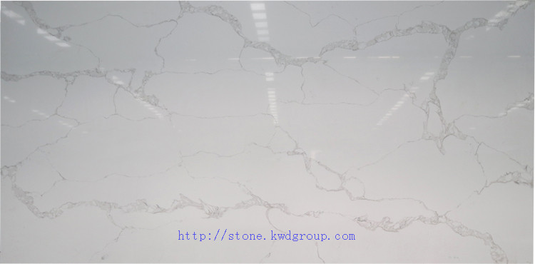 Most popular calacatta white gold quartz stone slab for counter top