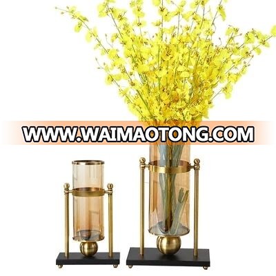 NO H012 modern luxury metal candle holder for banquet center decoration