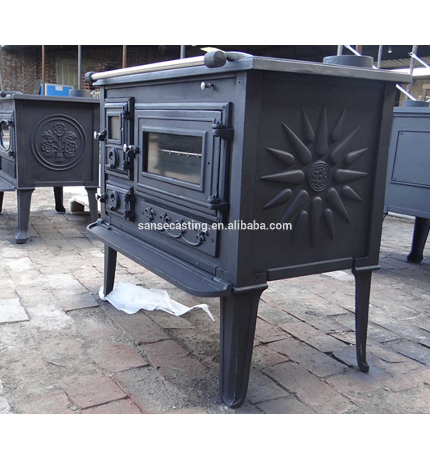 hot sale wood stove with oven BSC003