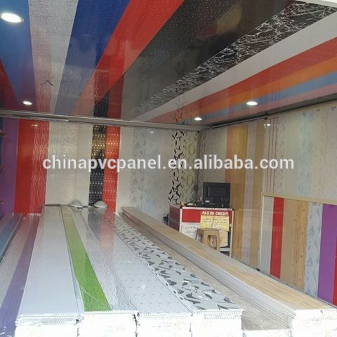 40cm width laminated pvc panel,haining factory price wall cladding, Artistic rectangle Ceilings tiles