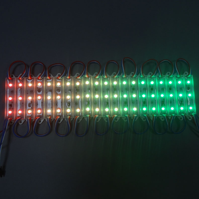 DC12v ws2811 high brightness full color 7515 led pixel module for channel letters