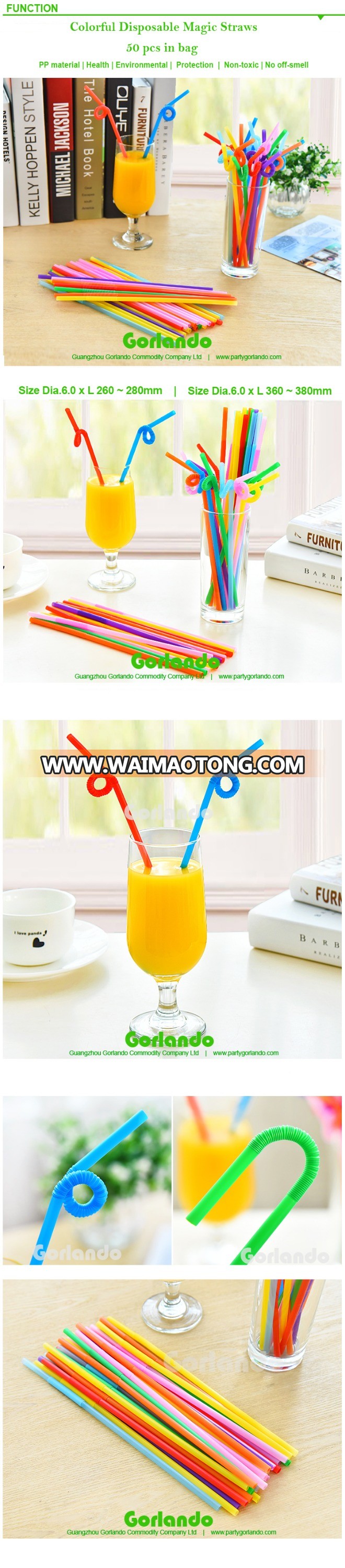 Striped Colored Hot-Sell Plastic Drinking Straw