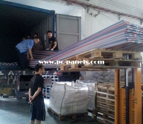 UV resistant Polycarbonate Sky light roofing sheets corrugated