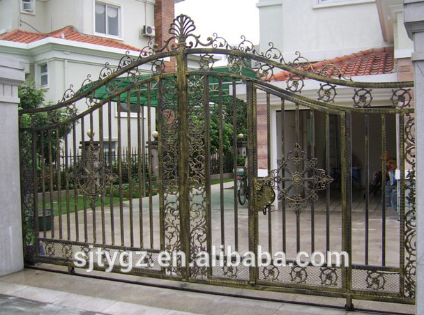 Excellent iron housing gate,wrought iron gate grill design