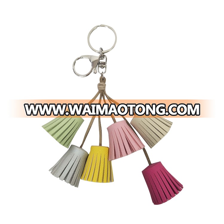 Keychains souvenir leather key holder chain glitter Lip Gloss Keychain