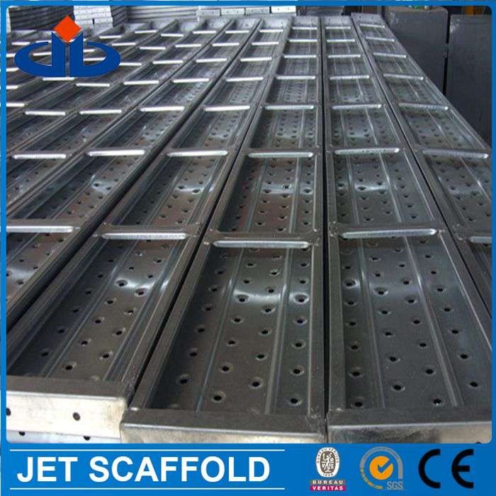 Galvanized steel scaffolding catwalk metal plank walk board with hook