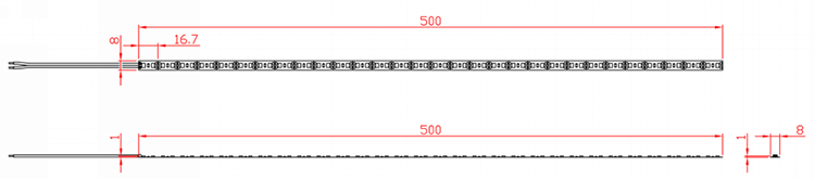 high output led lighting flexible led strip light 24v