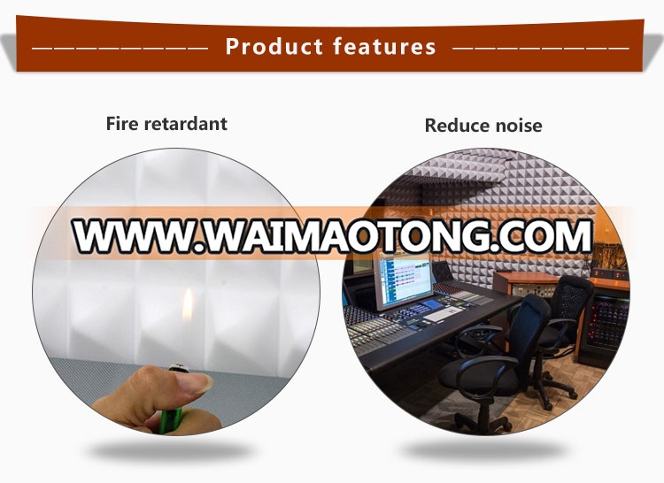 China Factory Sells Pyramid Shape Sound Proof Noise insulation Melamine Sponge Acoustic Foam Panels