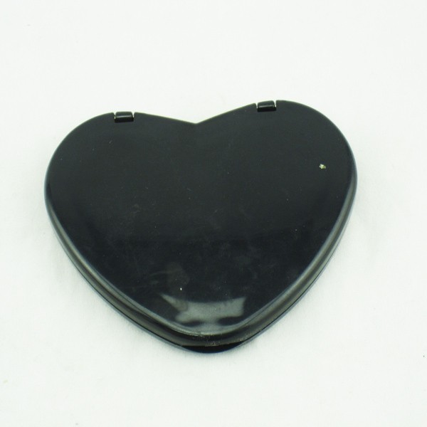 heart compact mirror double way side folding pocket mirror customized logo,promotion