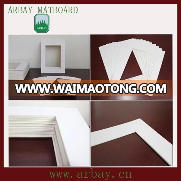 wholesale cream core multi openings mat board matboard mountboard for graduation photos